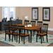 Alcott Hill® Devries 9 - Piece Rubberwood Solid Wood Dining Set Wood in Brown | Wayfair 207F7A89CDC34289AFD431E57171A70D
