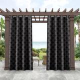 Tommy Bahama Indoor/Outdoor Island Tile Light Filtering Grommet Top Curtain Panel Pair