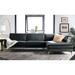 SAFAVIEH Couture Brayson Chaise Sectional Sofa - Dark Grey