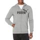 PUMA Men's Essentials Small Logo Hoodie, MEDIUM GRAY HEATHER, XXL