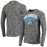 Men's MSX by Michael Strahan Black Los Angeles Chargers Camo Performance Long Sleeve T-Shirt