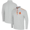 Men's Colosseum Heathered Gray Syracuse Orange Great Scott Quarter-Zip Jacket