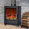 NRG Defra 5KW Multifuel Woodburning Stove Eco Design WoodBurner High Efficiency Fireplace