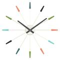 NexTime Wall Clock, Stainless Steel, Multicolored, 58 cm