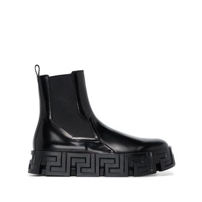 Greca Labyrinth Leather Chelsea ...