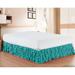 ELEGANT COMFORT Elegant 14” Bed Skirt in Blue | 14 H x 12 W x 6 D in | Wayfair WF-LS-MultiRuffled-BedSkirt Cali Turquoise