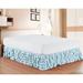 ELEGANT COMFORT Elegant 14” Bed Skirt in Blue | 14 H x 12 W x 6 D in | Wayfair WF-LS-MultiRuffled-BedSkirt Cali Aqua