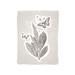 August Grove® Colored Pencil Butterfly Plant Khaki - Print on Canvas Metal | 48 H x 32 W x 1.25 D in | Wayfair 8F984E584C594048B175880D200CD727