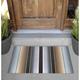 Latitude Run® Non-Slip Outdoor Door Mat Synthetics in White | Rectangle 2' x 3' | Wayfair ECCD0684D8554F56BD1756B727310E39