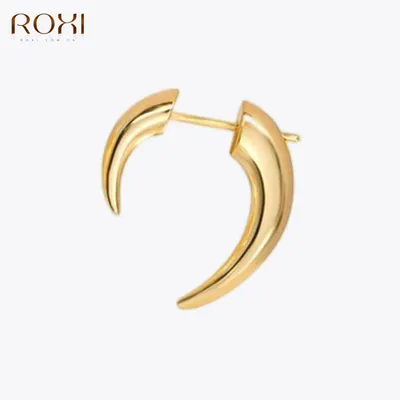ROXI – boucles d'oreilles brillantes Punk pour hommes et femmes bijoux fins Piercing en argent