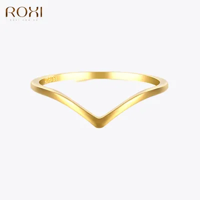 ROXI – bagues simples en argent Sterling 925 pour femmes anneaux de mariage lisses Anti-allergie en