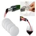 Bec verseur de vin flexible en feuille d'aluminium disque anti-goutte outils de bar en argent 10