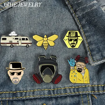 QIHE – broches en émail pour Fans de films Badges en métal pour vêtements en Denim cadeaux pour