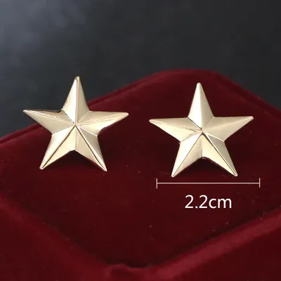Insigne de broche petite étoile pour hommes et femmes épinglette en métal à cinq branches épingles