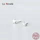 La Monada – petites boucles d'oreilles asymétriques pour femmes en argent 925 étoile lune 925