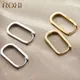 ROXI – boucles d'oreilles minimalistes en cuivre pour femmes et filles bijoux carrés pendentifs de