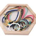 NeeFuWoFu-Ensemble de bracelets en poterie douce pour femme collier 35cm bracelet en acier