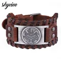 Skyrim-Bracelet Arbre du Monde Slavique Kolovrat pour Homme Arbre de Vie Yggdrasil Pprédéterminée