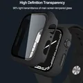 Verre et couvercle pour Apple Watch Case Accessoires de protection d'écran iWatch Series 7 6 5