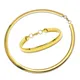USENSET-Collier ras du cou en acier inoxydable pour femme ensemble de bijoux collier bracelet