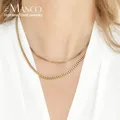 EManco-Collier Ras du Cou en Acier Inoxydable pour Femme Bijoux en Forme de Boîte de Salle de