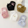 Chaussettes floues d'animaux drôles pour femmes chaussettes de lit en vrac chaussettes souples