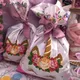 Sacs cadeaux en plastique pour enfants décoration d'anniversaire pour fille sac à bonbons décor