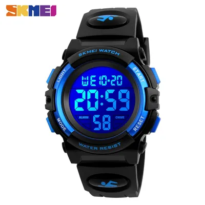 SKMEI – montre électronique numérique LED pour enfants chronographe montres de Sport étanche