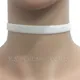 Collier ras du cou Punk gothique en velours blanc pour Femme Bijoux de tatouage cadeau de