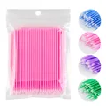 Coton-tige pour cils 100 pièces micro brosses poulet livres bâtons extension microbrosse