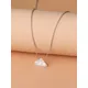 Collier fait main en acrylique en forme de nuage pour femme bijoux en acier inoxydable cadeau