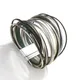 Amorcome – Bracelet en cuir multicouche pour femmes 5 couleurs fin fermoir magnétique large