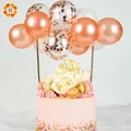 Ballons de Décoration de Gâteau en Forme de Nuage Confettis 5 Pouces pour Anniversaire