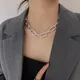 Flashbuy – collier ras du cou Punk avec strass chaîne épaisse collier de déclaration clavicule