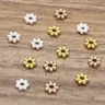 AndrFlower Destroy Spacers for Jewelry Flat Bead KC Gold Silver Document 2mm Hole Diy Jewelry