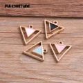 Breloques Double Triangle en Alliage de Métal pour Bijoux de 17x19mm Pendentif en Forme de Goutte