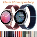 Bracelet 20mm 22mm pour Samsung Galaxy Watch 3 45mm 41mm active 2 Gear S3 Sport boucle en Nylon