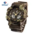 XINJIA-Montres numériques étanches pour hommes style japonais mouvement militaire choc degré