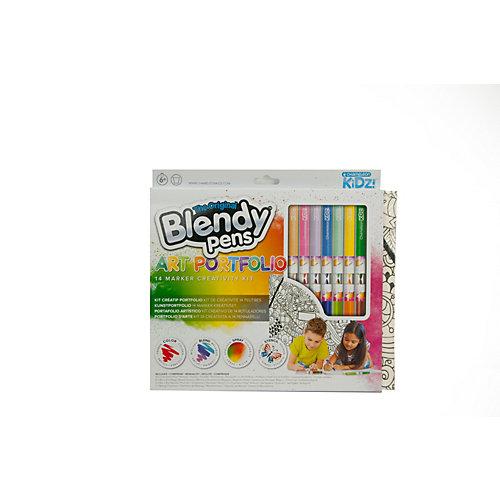 Blendy Pens Art Portfolio Creativity Kit inkl. 2 Schablonen, Sprühstifte mit Airbrush
