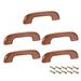 Wood Pull Handles 65mm Hole Distance 95mm Length Cabinet Drawer Door 5pcs - A-65mm Hole Distance-5pcs