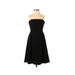 H&M Cocktail Dress - A-Line: Black Solid Dresses - Women's Size 2