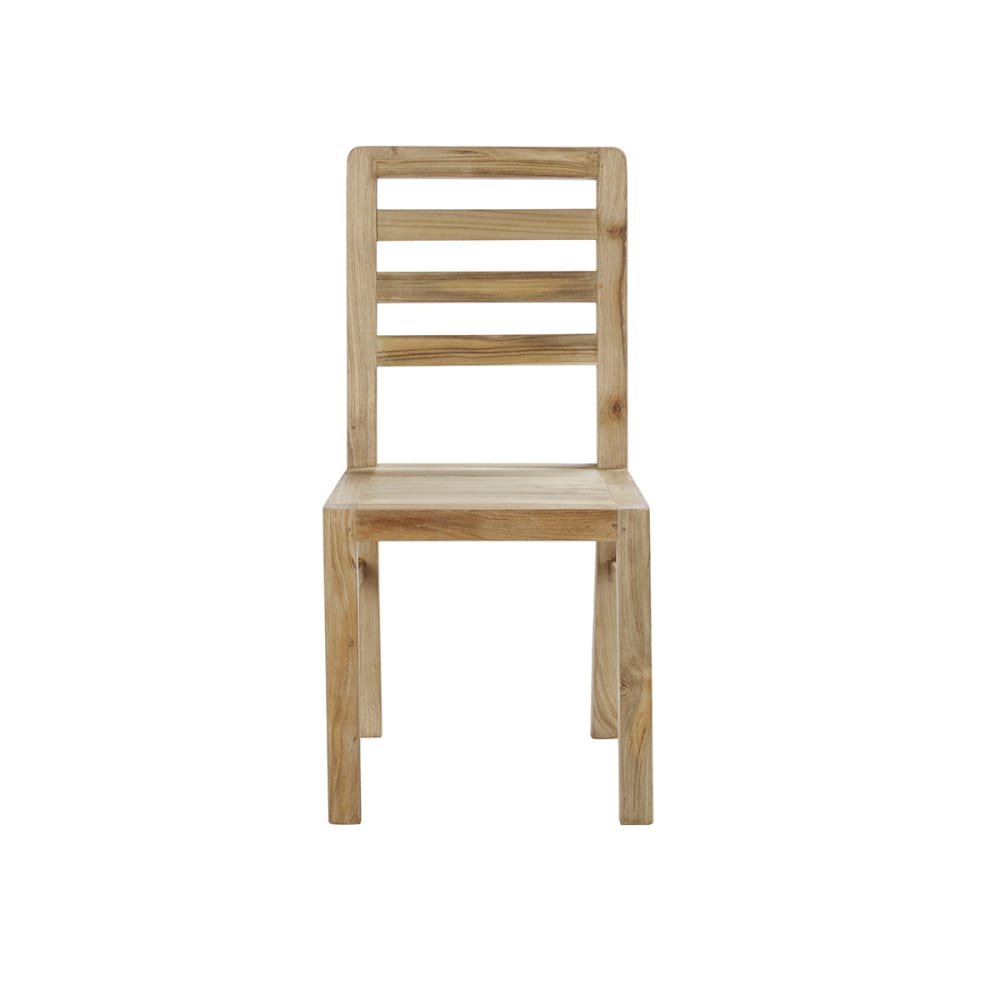 Chaise en teck recyclé massif