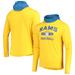 Men's New Era Gold/Blue Los Angeles Rams Active Block Hoodie Long Sleeve T-Shirt