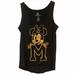 Disney Tops | Minnie Mouse Tank Top Walt Disney Black Gold M | Color: Black/Gold | Size: M