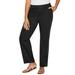 Plus Size Women's Knit Waist Cargo Pant by Catherines in Black (Size 5X)