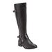 Extra Wide Width Women's The Whitley Wide Calf Boot by Comfortview in Black (Size 9 1/2 WW)