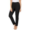 Plus Size Women's Essential Flat Front Pant by Catherines in Black (Size 6X)