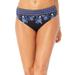 Plus Size Women's Hipster Swim Brief by Swimsuits For All in Purple Blue Patchwork (Size 18)
