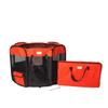 Portable Pet Dog Kitten Playpen In Black And Red Combo by Armarkat in Black Red
