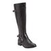 Extra Wide Width Women's The Whitley Wide Calf Boot by Comfortview in Black (Size 8 1/2 WW)